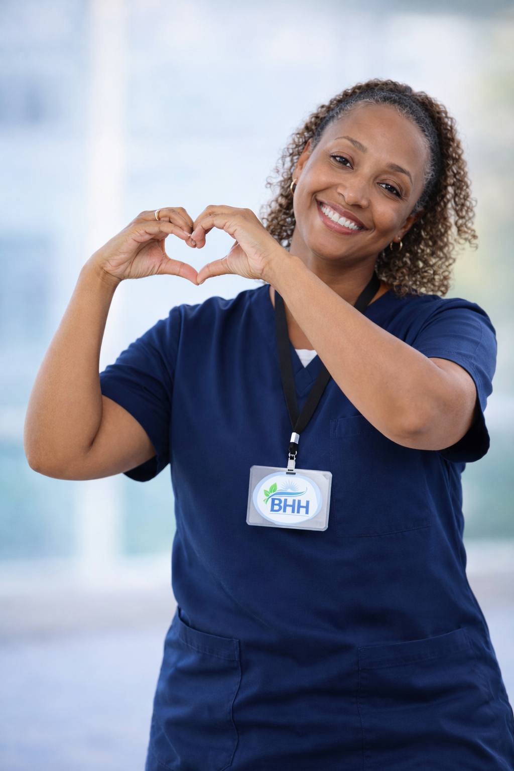 Healthcare professional providing care